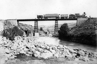 Train Crossing a Bridge in the British West Indies, c.1880 by British Photographer